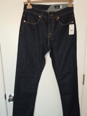 Volcom Solver Men's Dark Indigo Slim Straight Jeans NWT Size 28x32